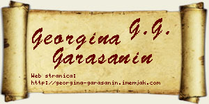 Georgina Garašanin vizit kartica